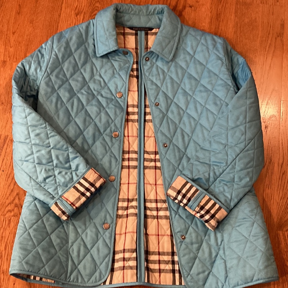 Burberry London Blue Quilted Jacket